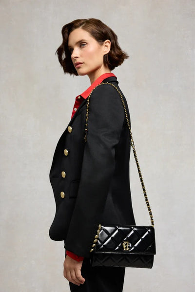 Holland Cooper Quilted Crossbody Bag in Black Model