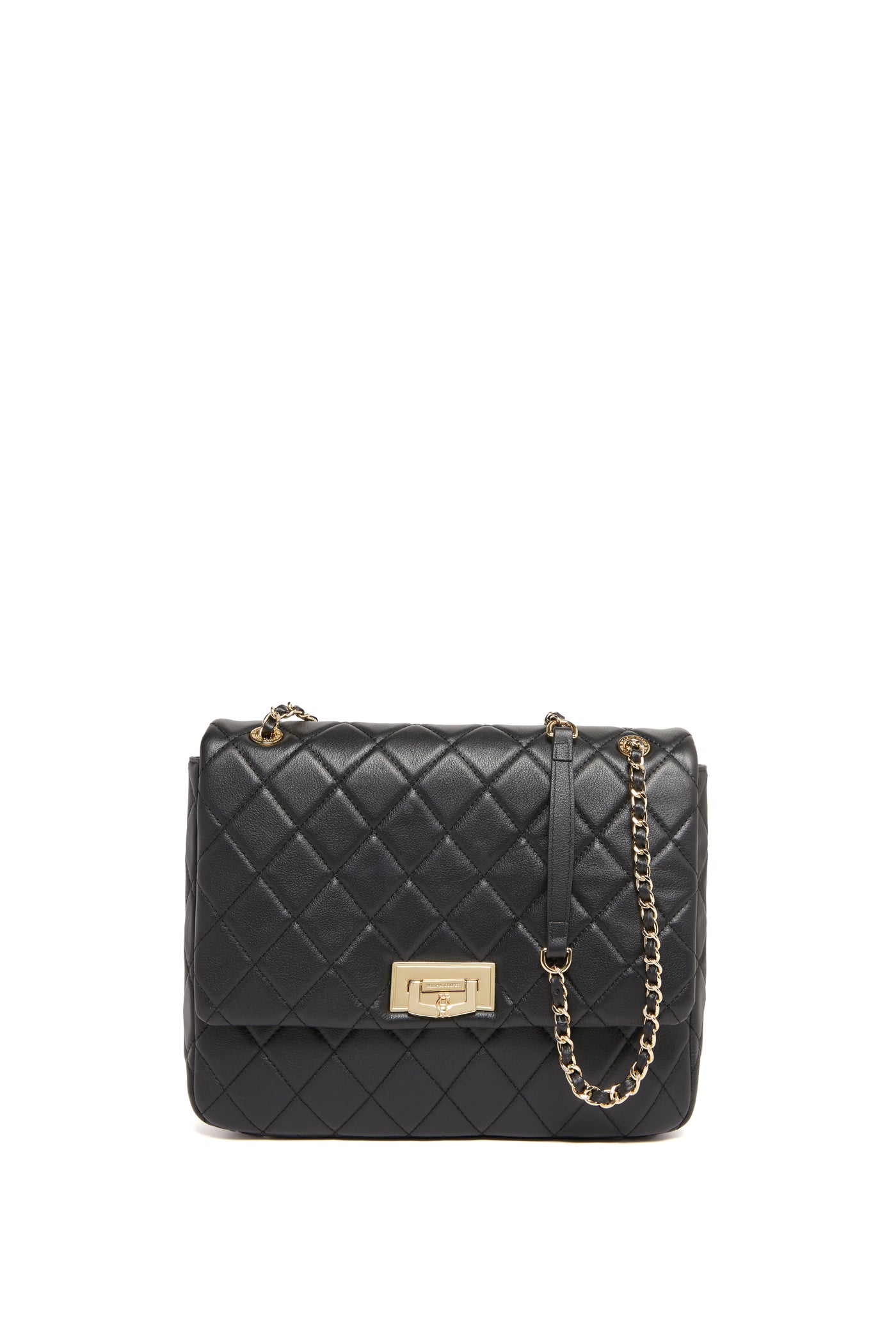 Holland Cooper Quilted Soho Bag in Black Front
