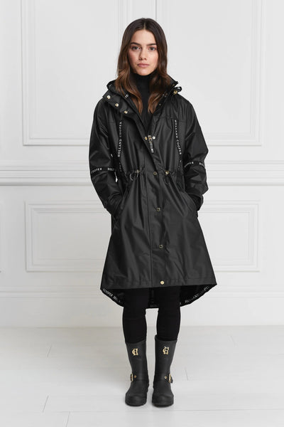 Holland Cooper Rain Coat in Matte Black