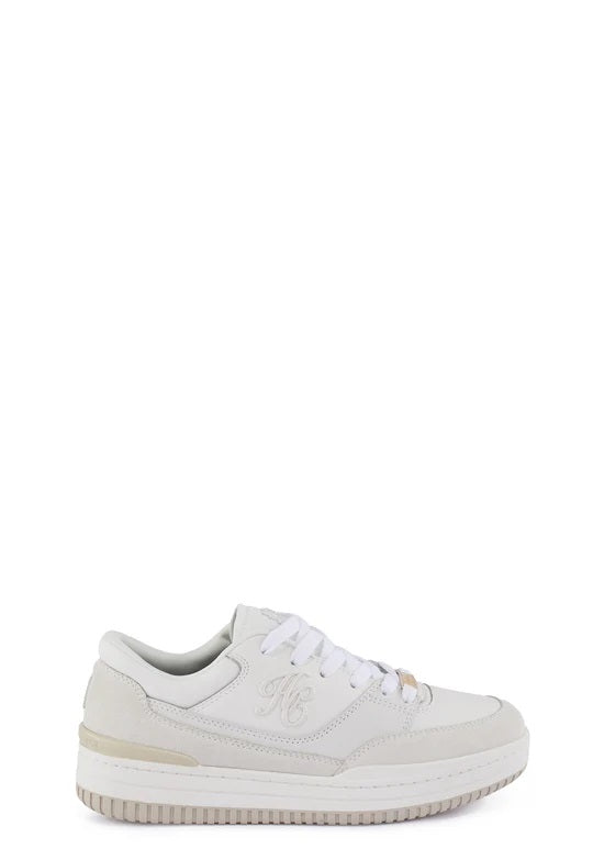 Holland Cooper Retro Ladies Trainer in Off White