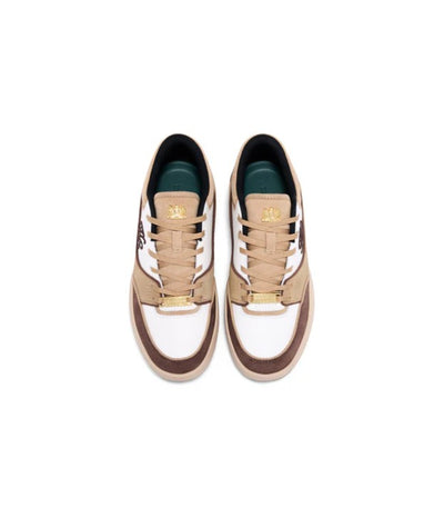 Holland Cooper Retro Ladies Trainer in Taupe Tan Nude