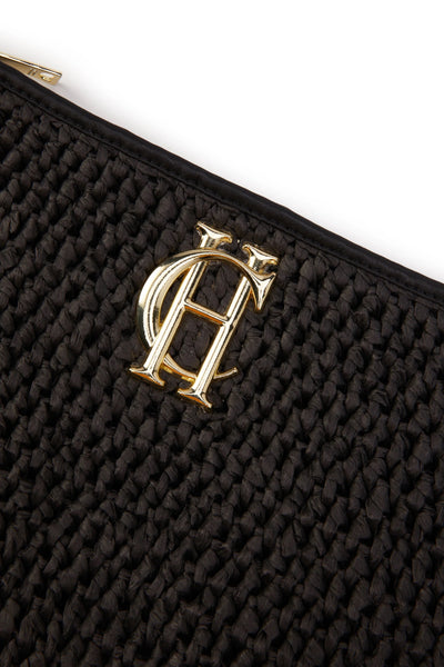 Holland Cooper Riviera Clutch Bag in Black Logo