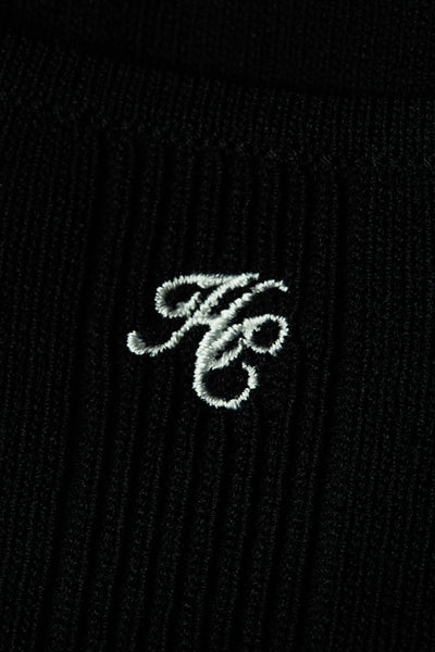 Holland Cooper Ruby Knitted Vest in Black Logo