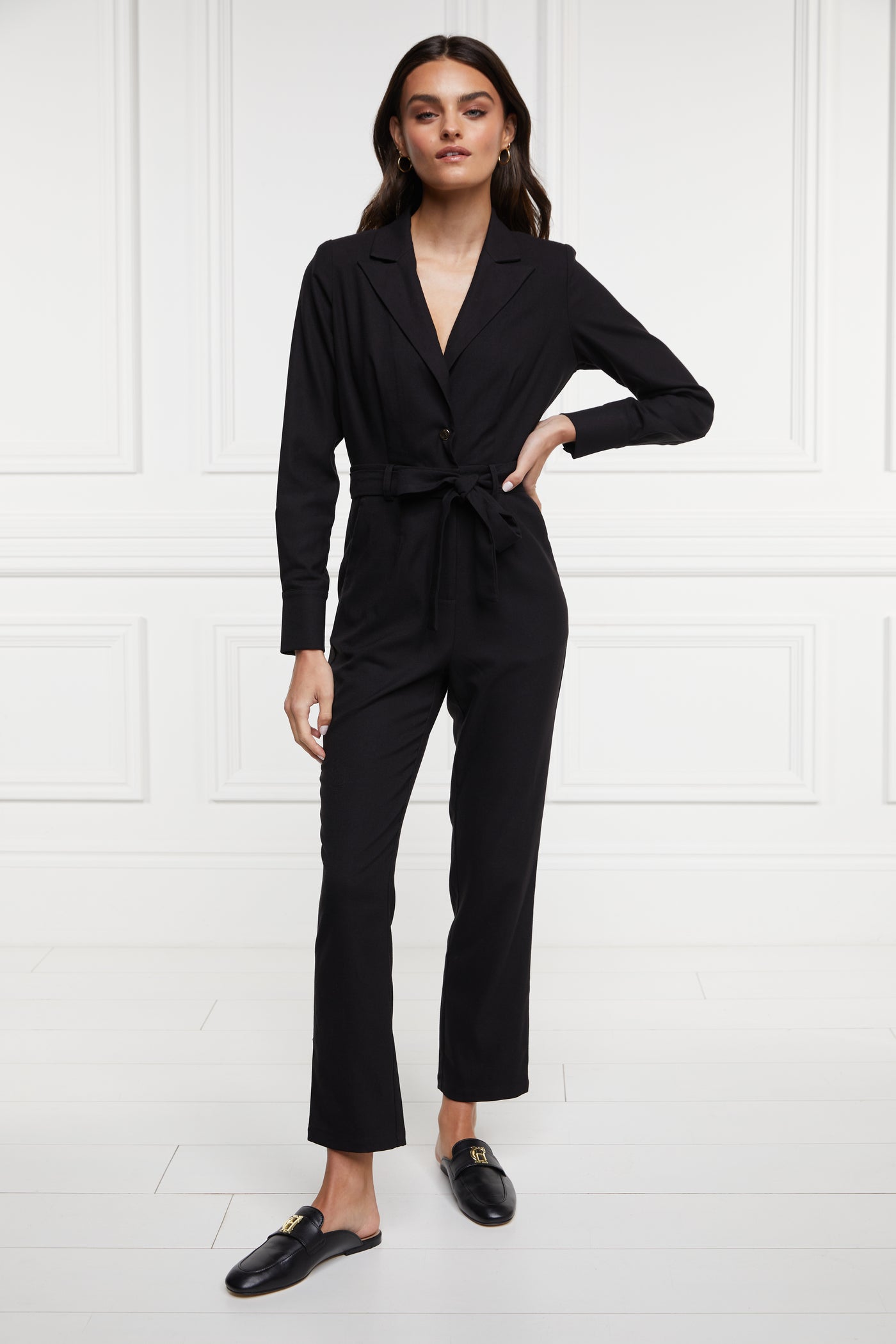 Holland Cooper Tailored Jumpsuit in Black