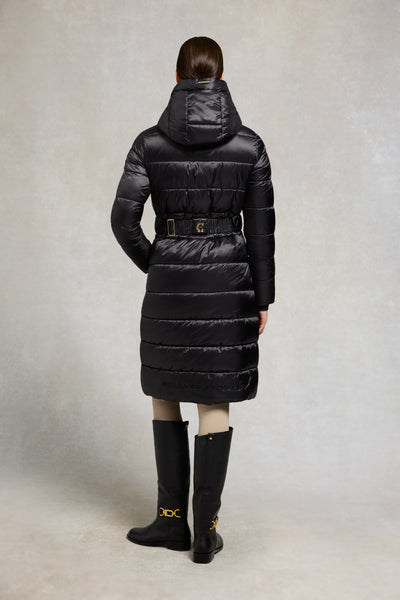 Holland Cooper The Arosa Coat in Black Model Back