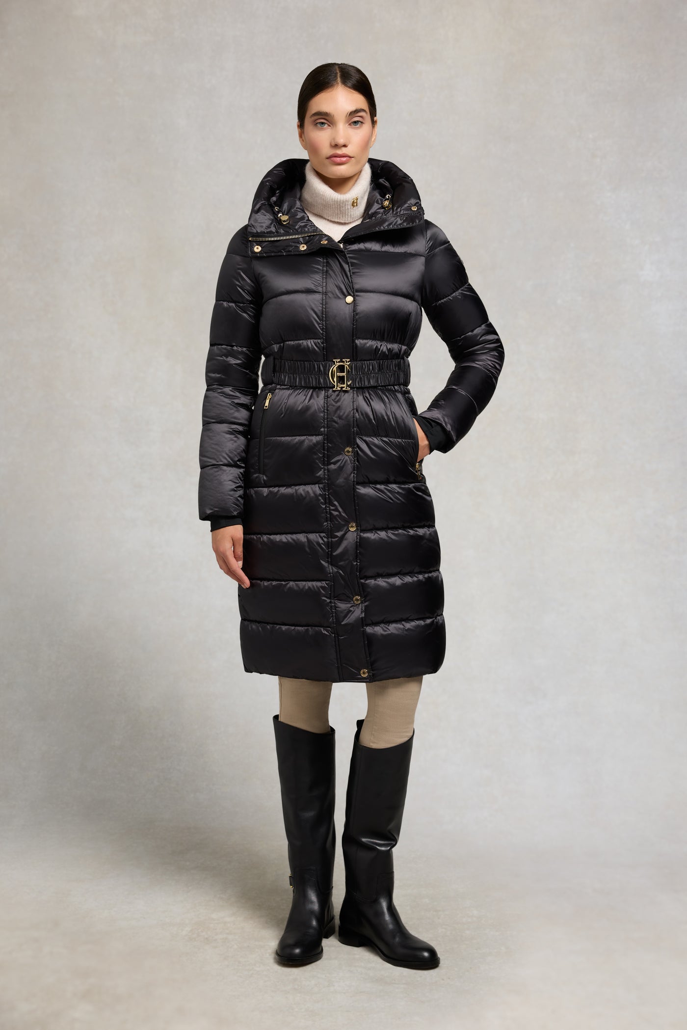 Holland Cooper The Arosa Coat in Black