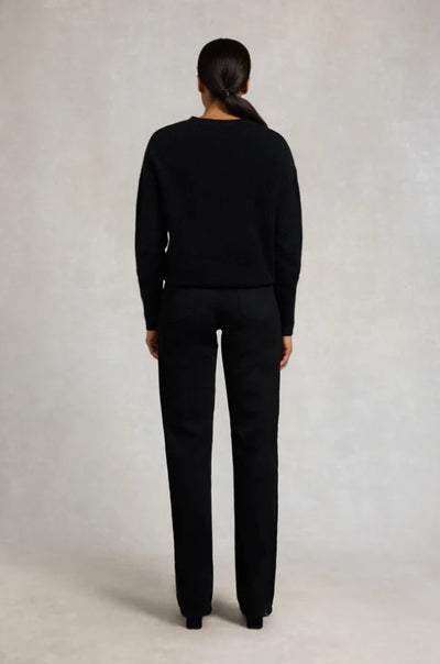Holland Cooper Tori Crew Knit in Black