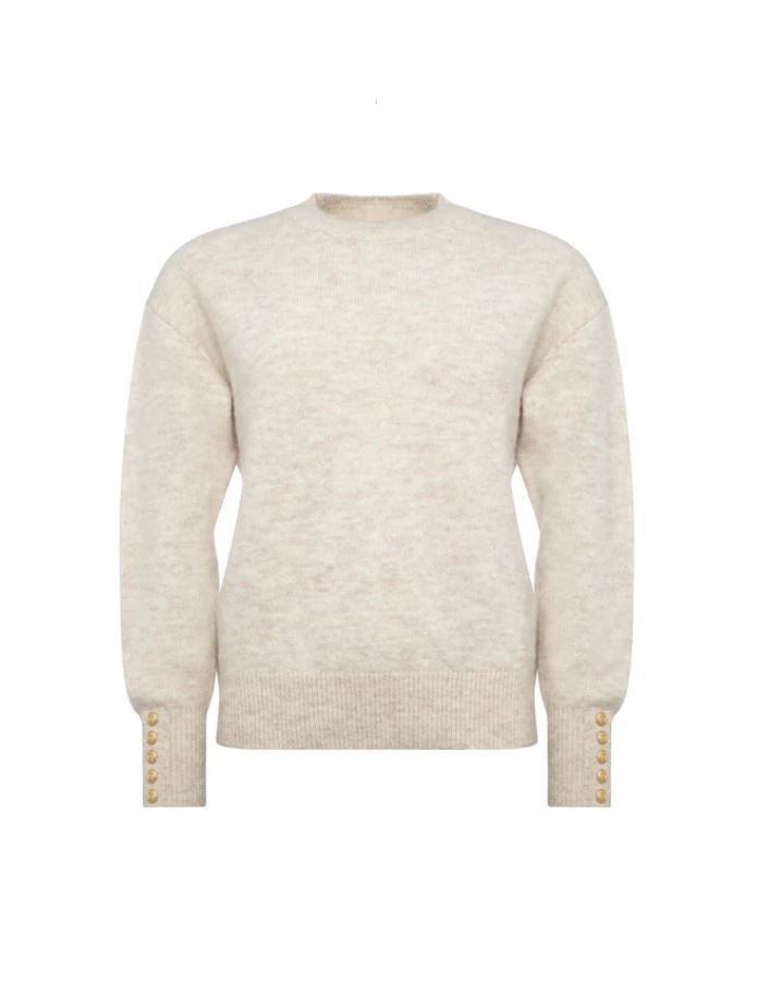 Holland Cooper Tori Crew Knit in Barley