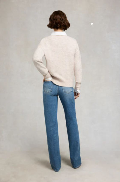 Holland Cooper Tori Crew Knit in Barley