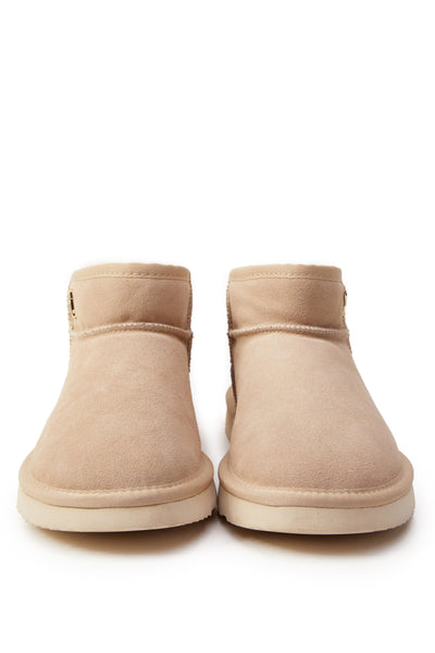 Holland Cooper Ultra Mini Shearling Boot in Oyster Front