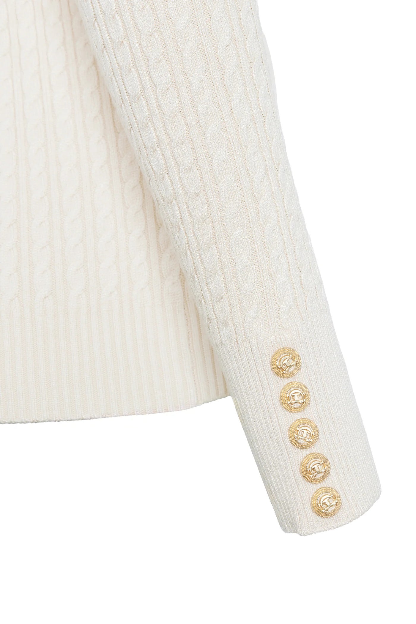 Holland Cooper Zoe Knit Ladies Knitwear in Almond Detail