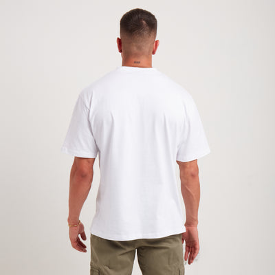 House Of Man HoM Logo T Shirt in White Back