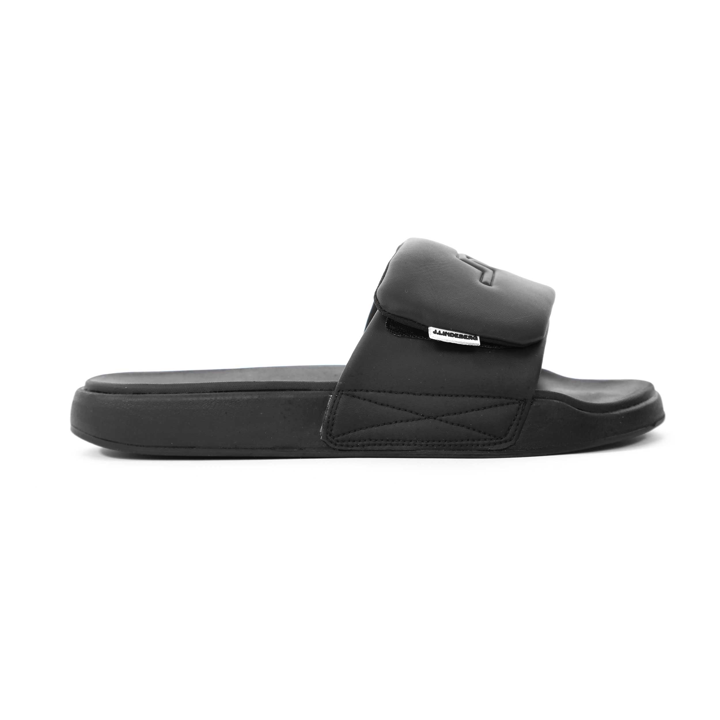 J.Lindeberg Bridge Logo Slide in Black