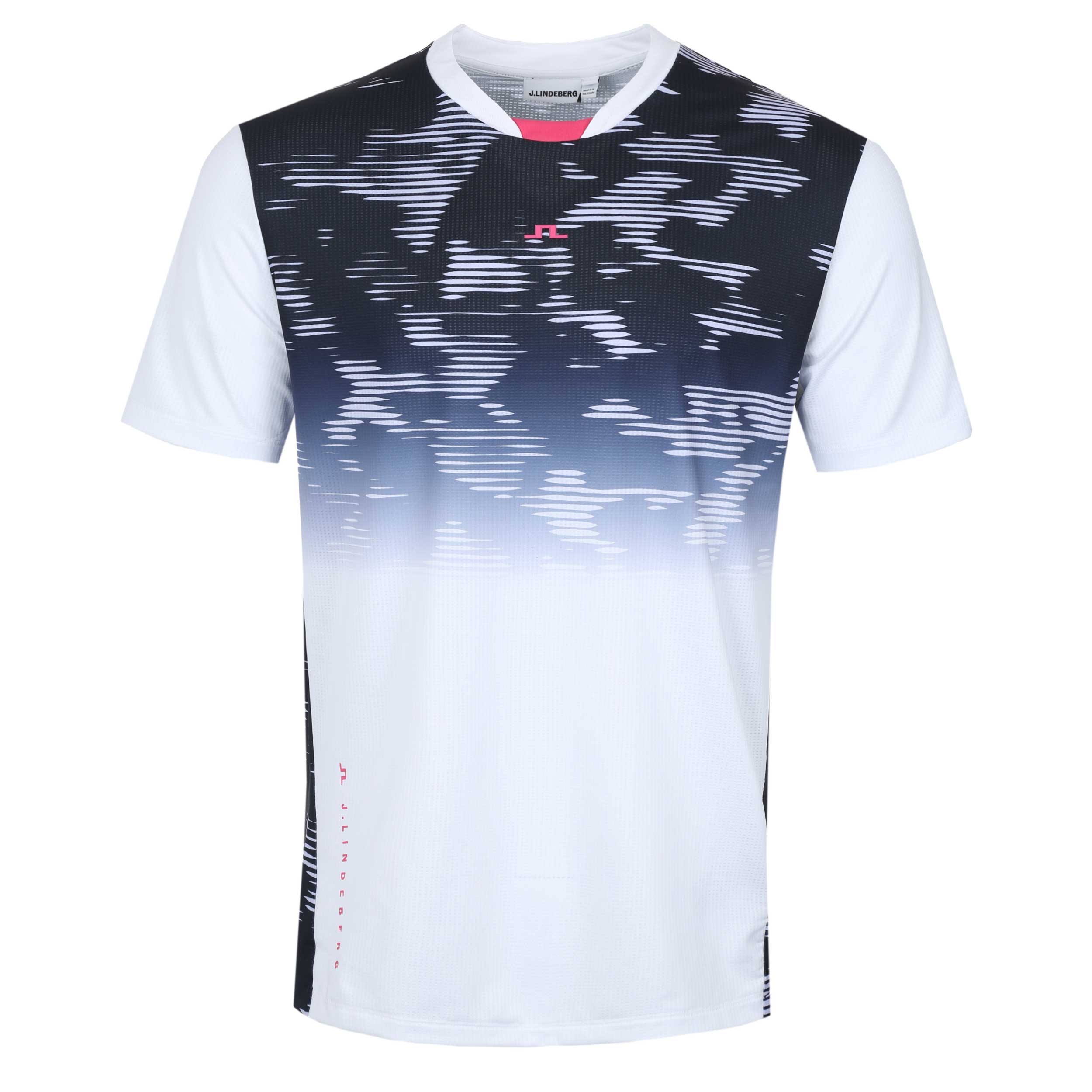 J.Lindeberg Dennis T Shirt in Clay L Fade Purple Heather