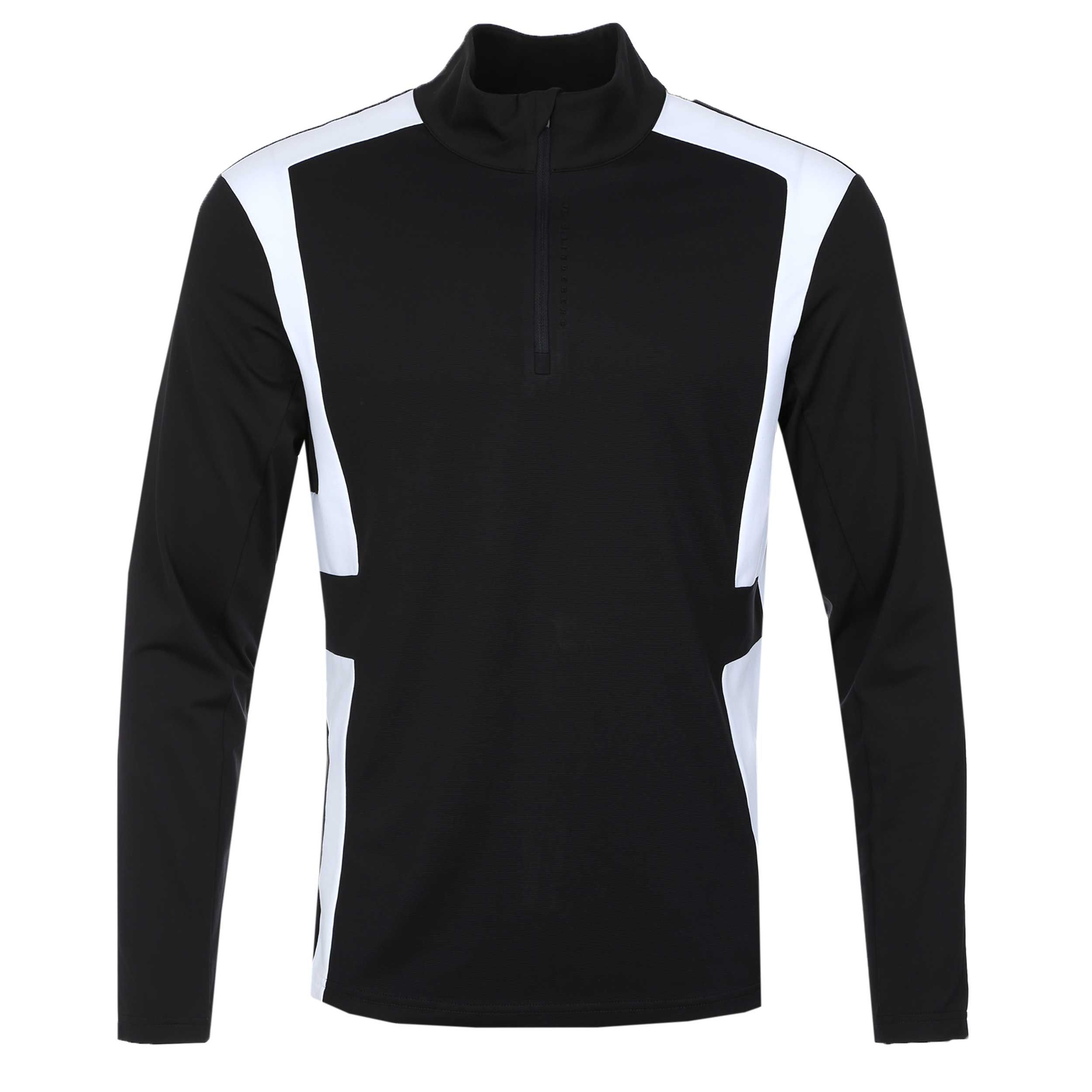 J.Lindeberg Finn Quarter Zip Mid Layer in Black