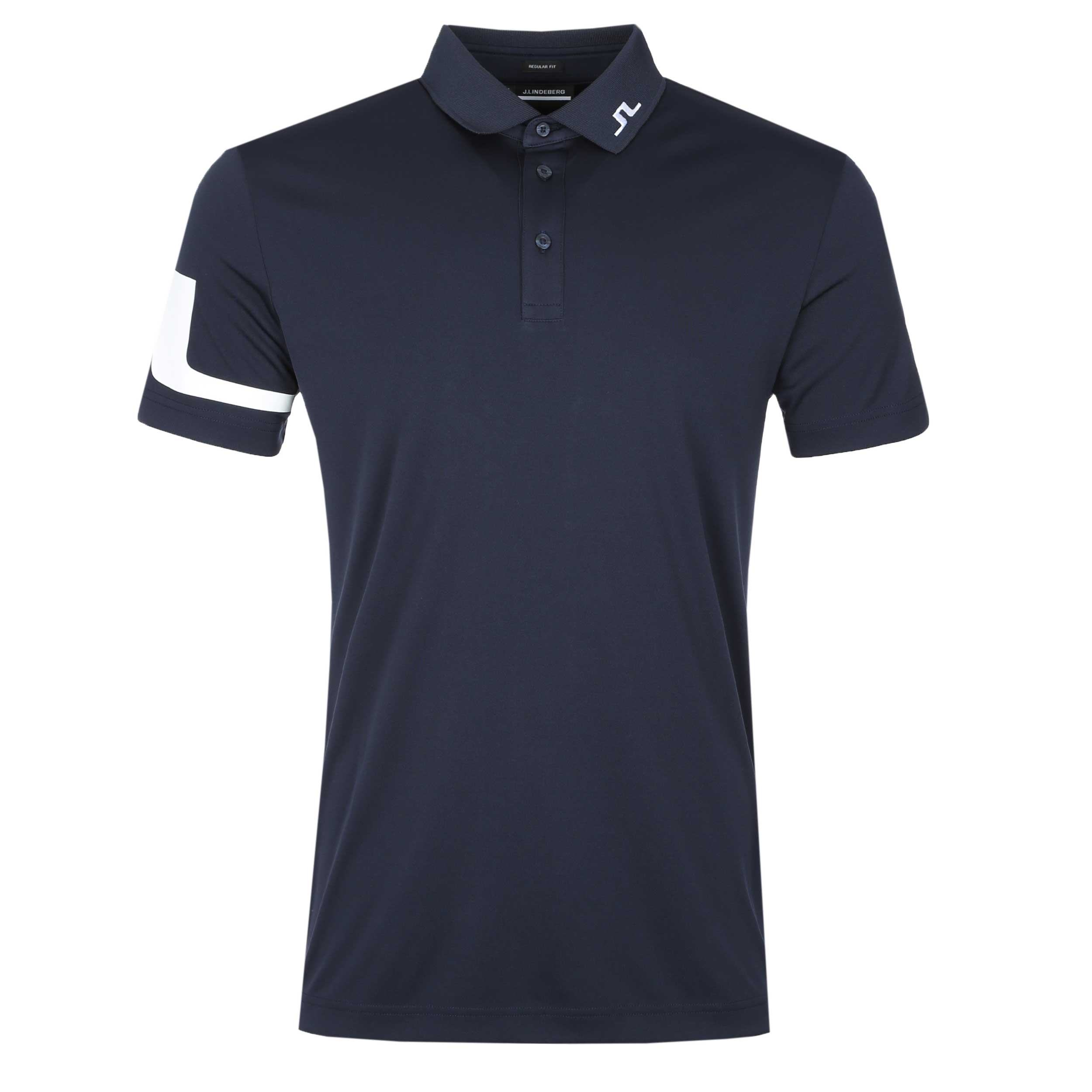 J.Lindeberg Heath Regular Fit Polo Shirt in Navy