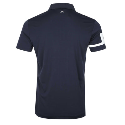 J.Lindeberg Heath Regular Fit Polo Shirt in Navy Back