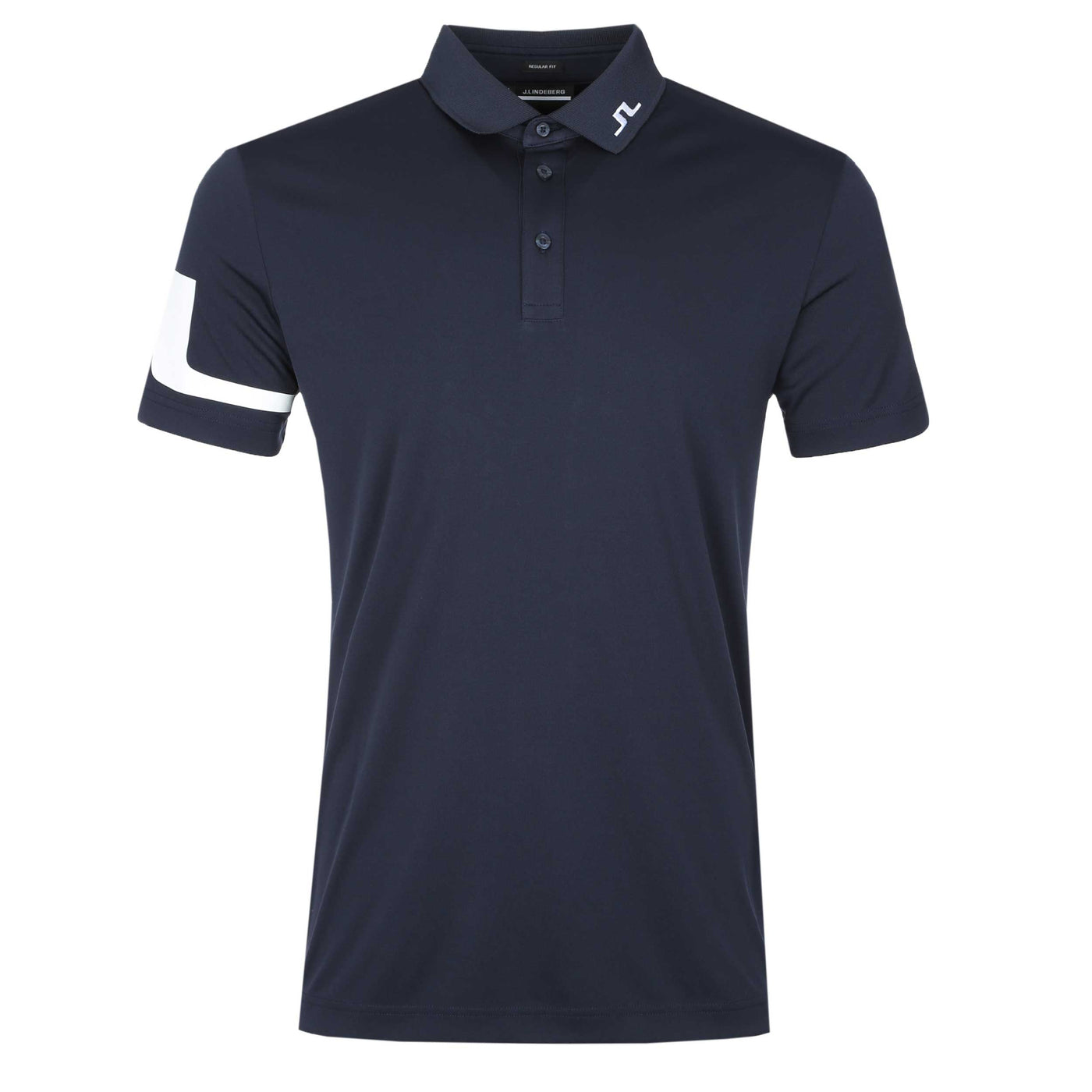 J.Lindeberg Heath Regular Fit Polo Shirt in Navy