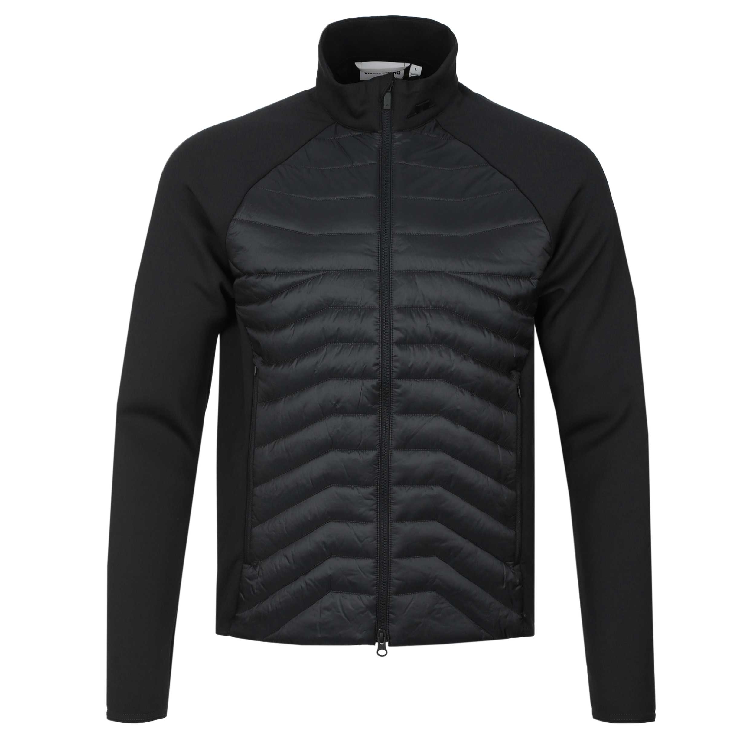 J.Lindeberg Heyden Quilt Hybrid Jacket in Black