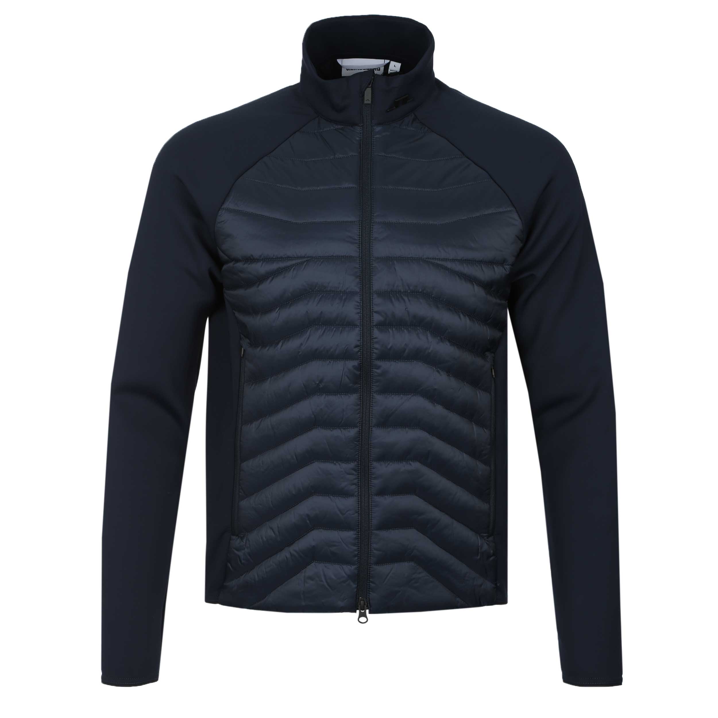J.Lindeberg Heyden Quilt Hybrid Jacket in JL Navy