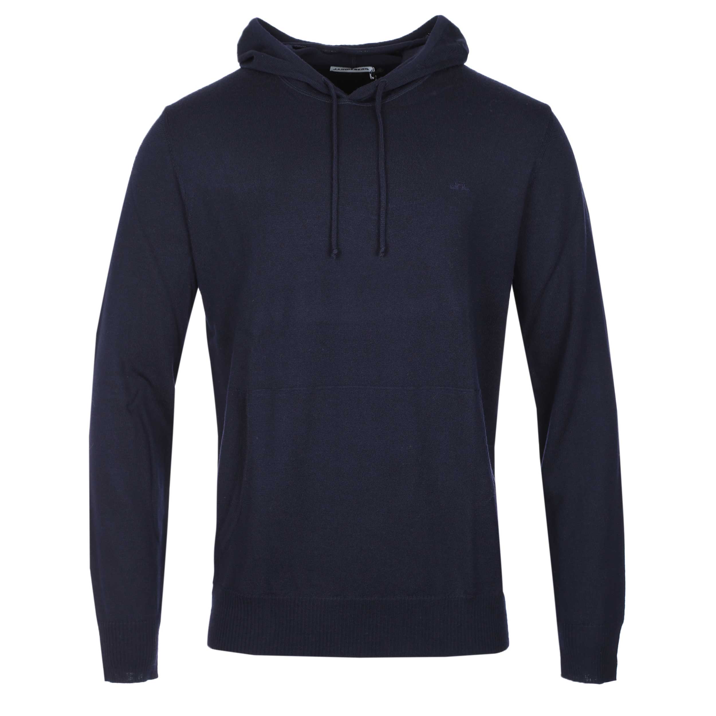 J.Lindeberg Karl Merino Hoodie Knitwear in JL Navy