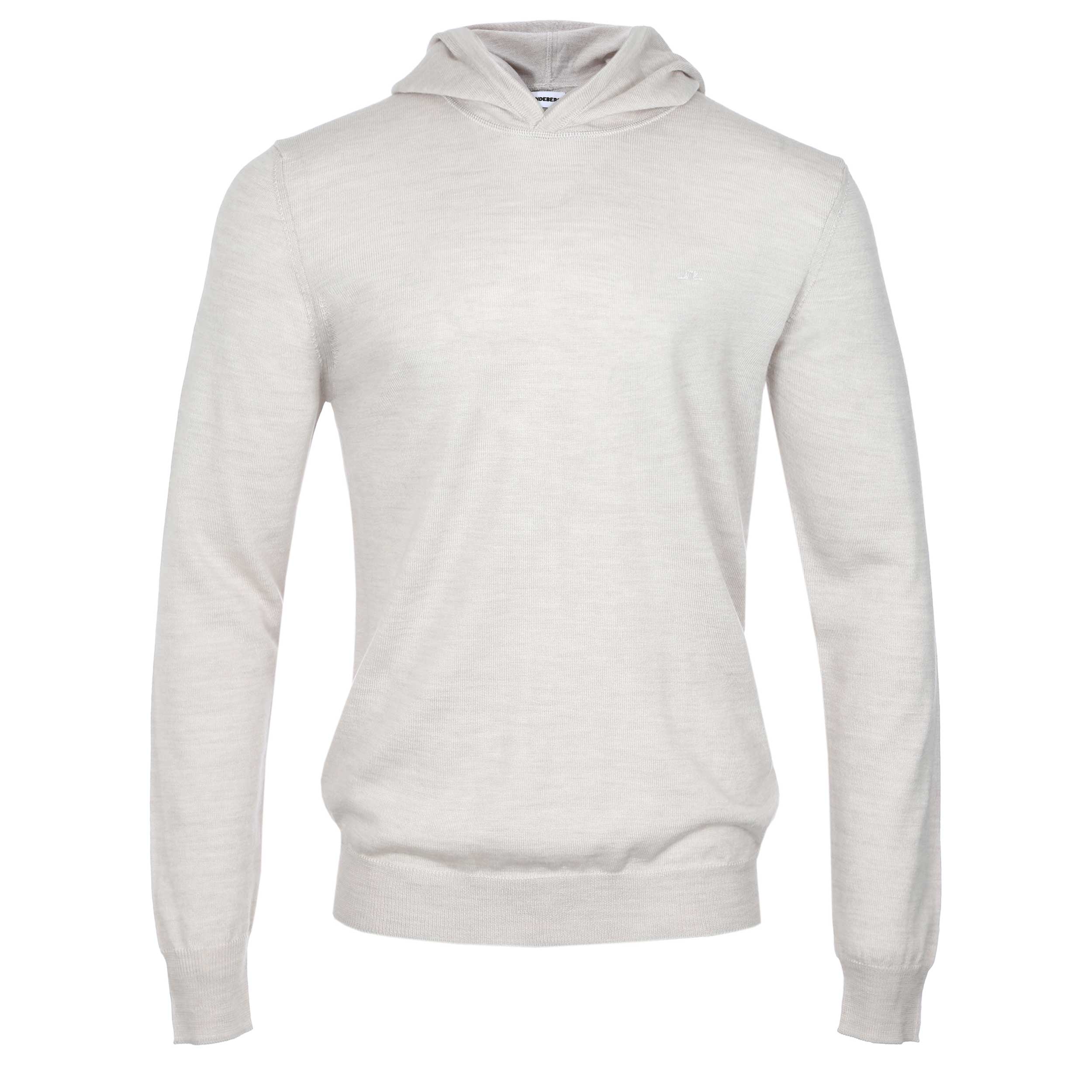 J.Lindeberg Karl Merino Hoodie Knitwear in Moonbeam