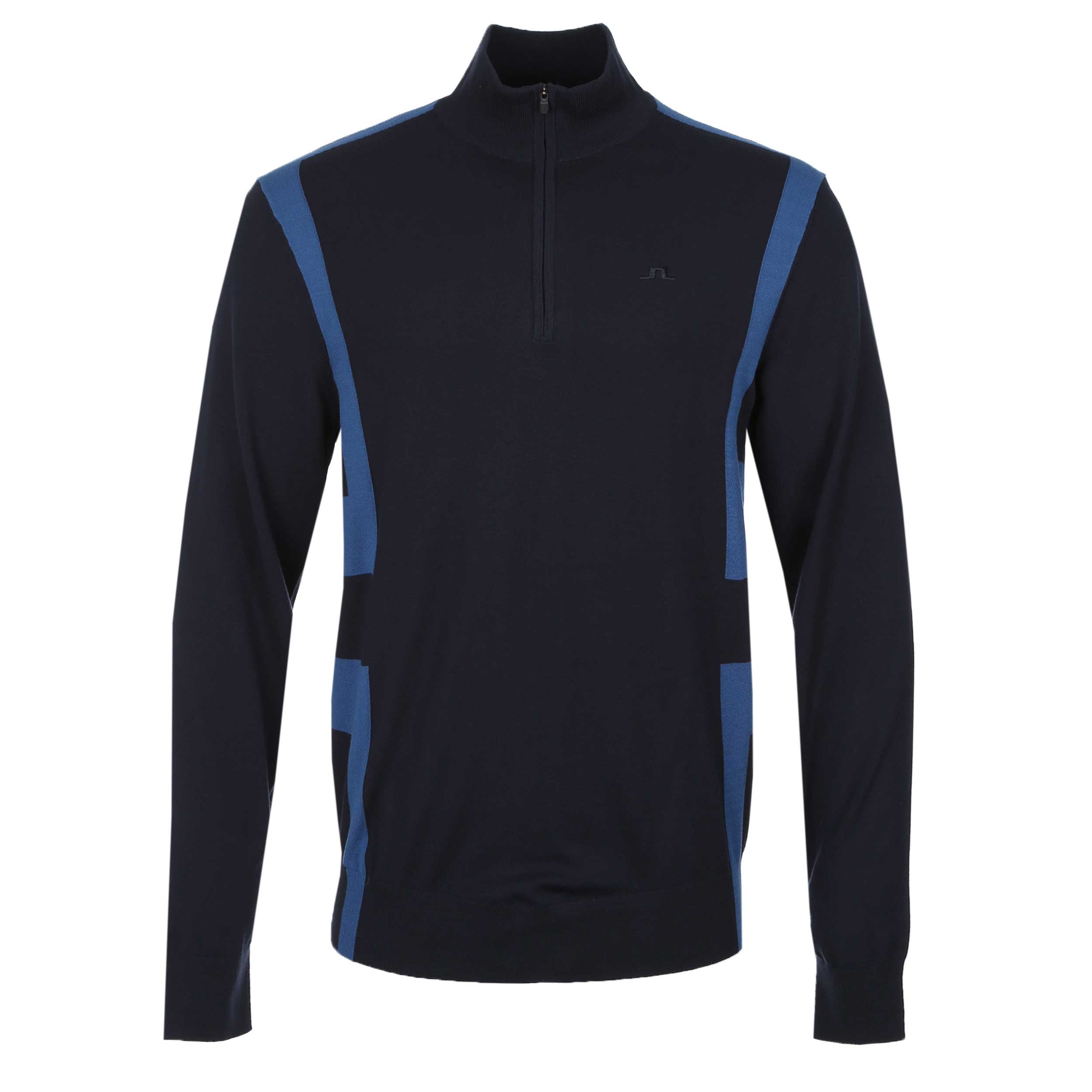 J.Lindeberg Kendrick Knitted Zip Sweater in JL Navy