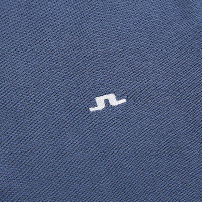 J.Lindeberg Kian Zipped Sweater in Vintage Indigo Logo