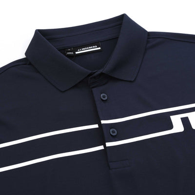 J.Lindeberg Klas Polo Shirt in JL Navy Placket