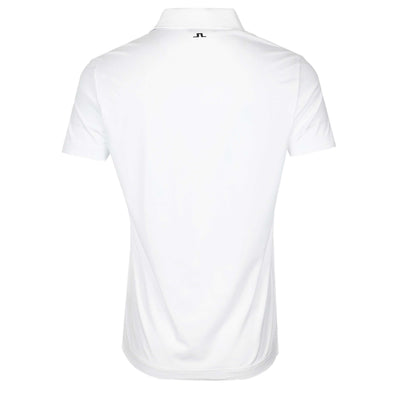 J.Lindeberg Klas Polo Shirt in White Back
