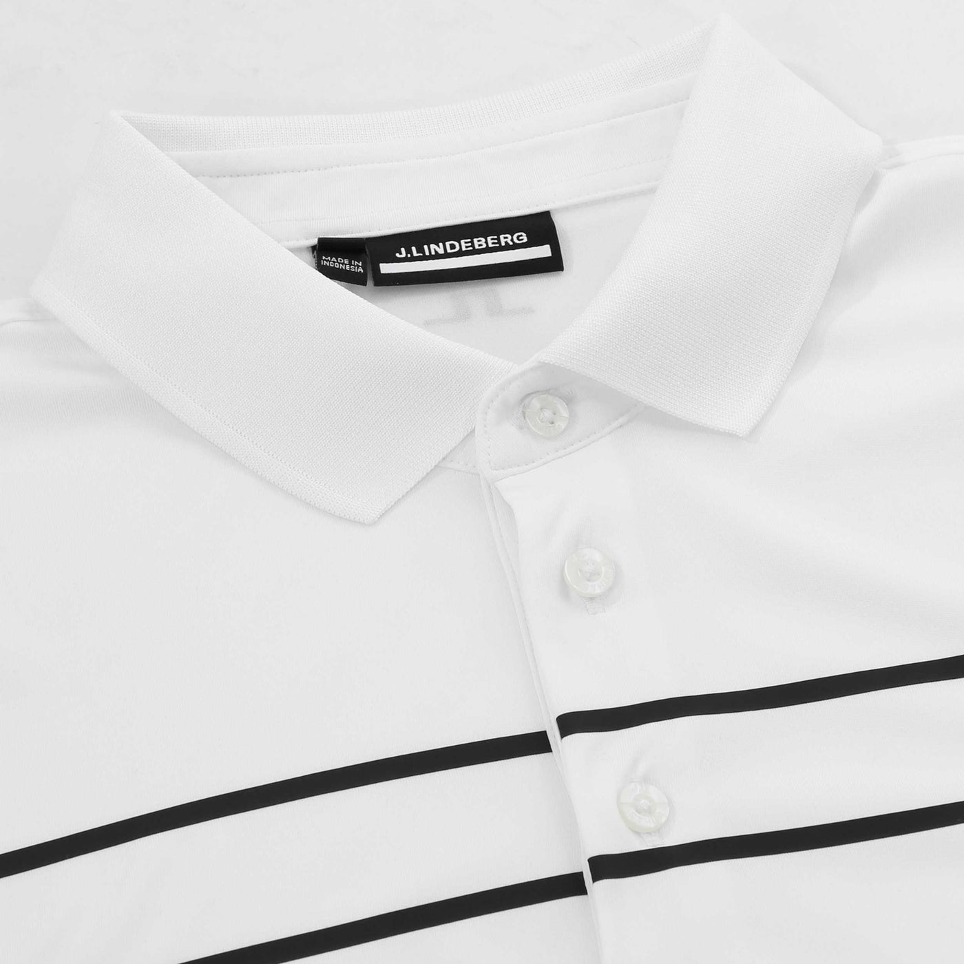 J.Lindeberg Klas Polo Shirt in White Placket