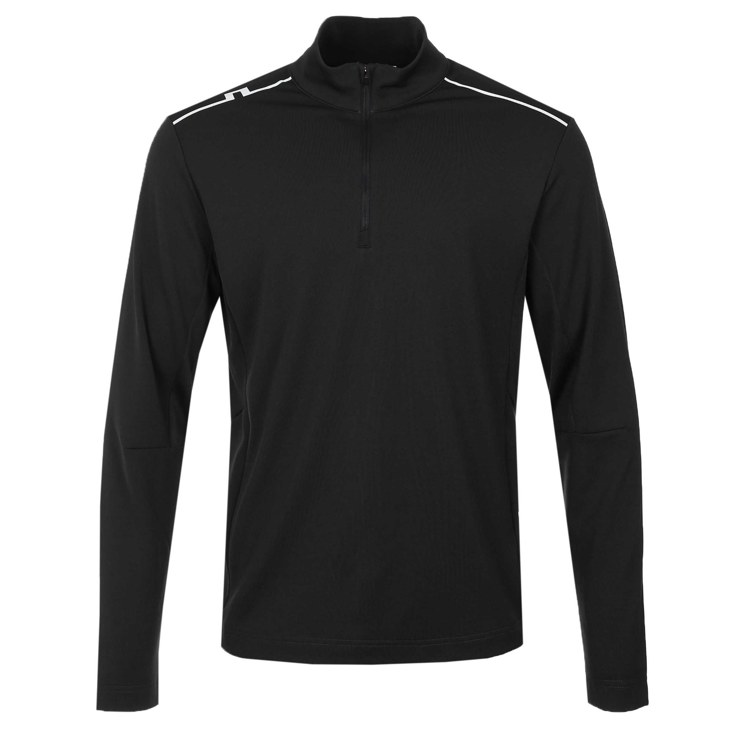 J.Lindeberg Leon Quarter Zip Mid Layer in Black