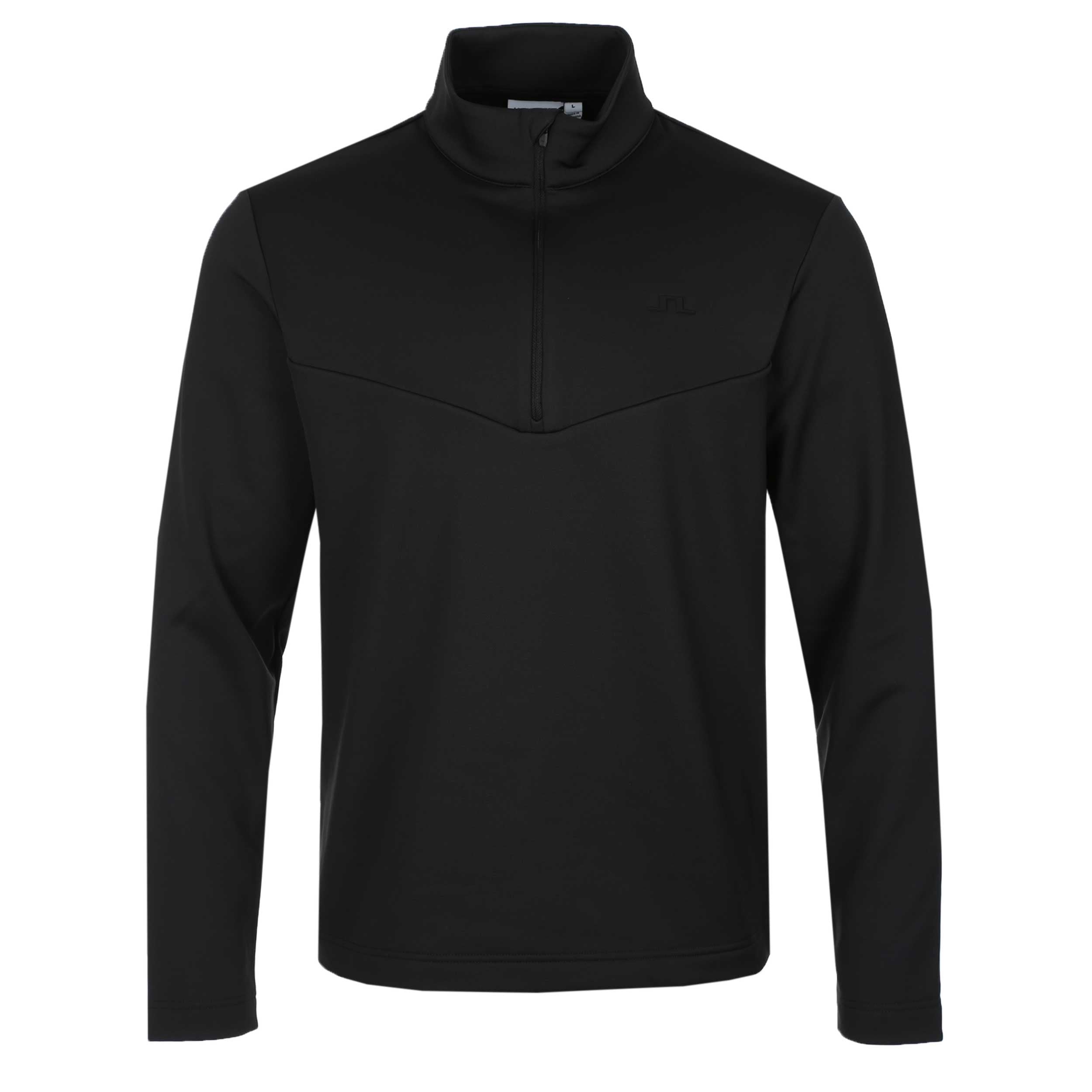 J.Lindeberg Maclean Quarter Zip Mid Layer in Black