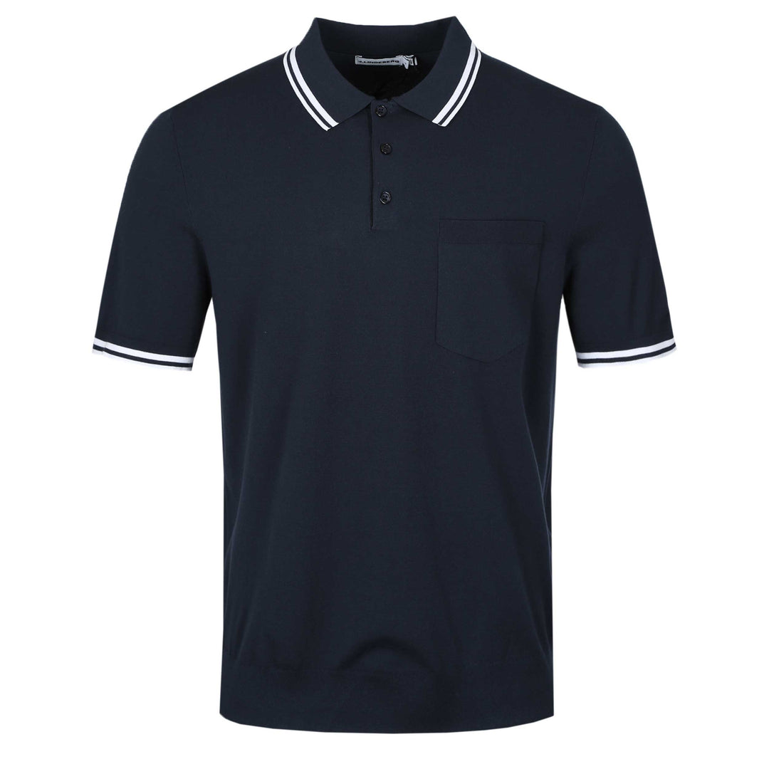 J.Lindeberg Ramon Knit SS Polo Shirt in JL Navy – Norton Barrie