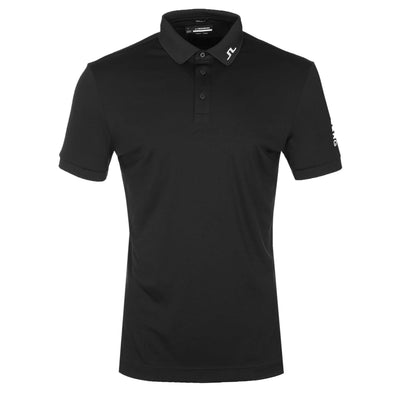 J.Lindeberg Tour Tech Regular Fit Polo Shirt in Black