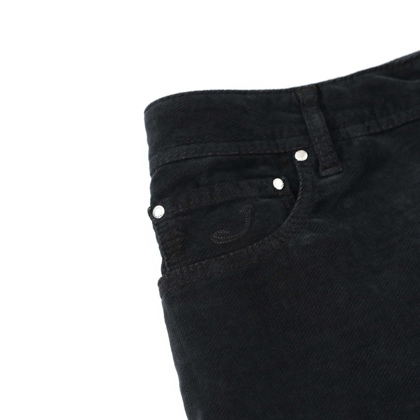 Jacob Cohen Bard 5 Pocket Moleskin Jean in Black Pocket