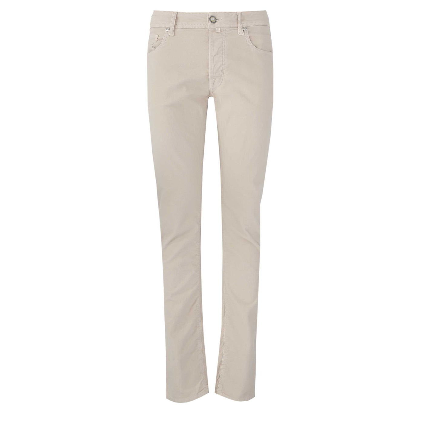 Jacob Cohen Bard Beige Badge Moleskin Jean in Winter White