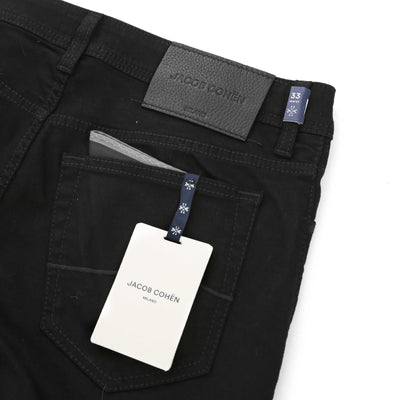 Jacob Cohen Bard Black Badge Jean in Black Logo Badge