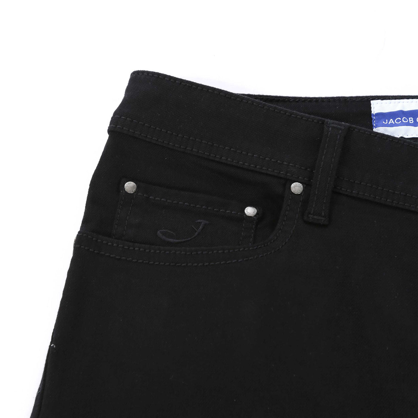 Jacob Cohen Bard Jean in Jet Black Pocket