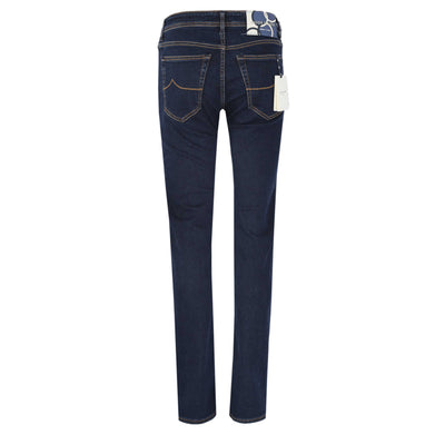 Jacob Cohen Bard Milano Badge Jean in Dark Blue Denim Back