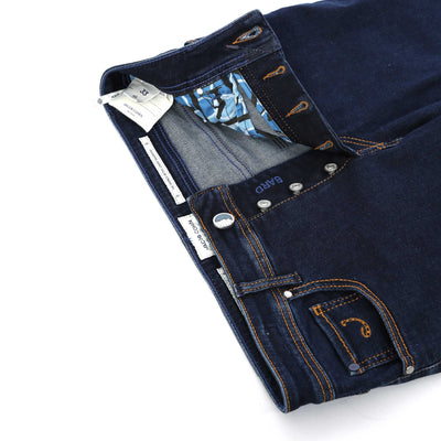 Jacob Cohen Bard Milano Badge Jean in Dark Blue Denim Fly
