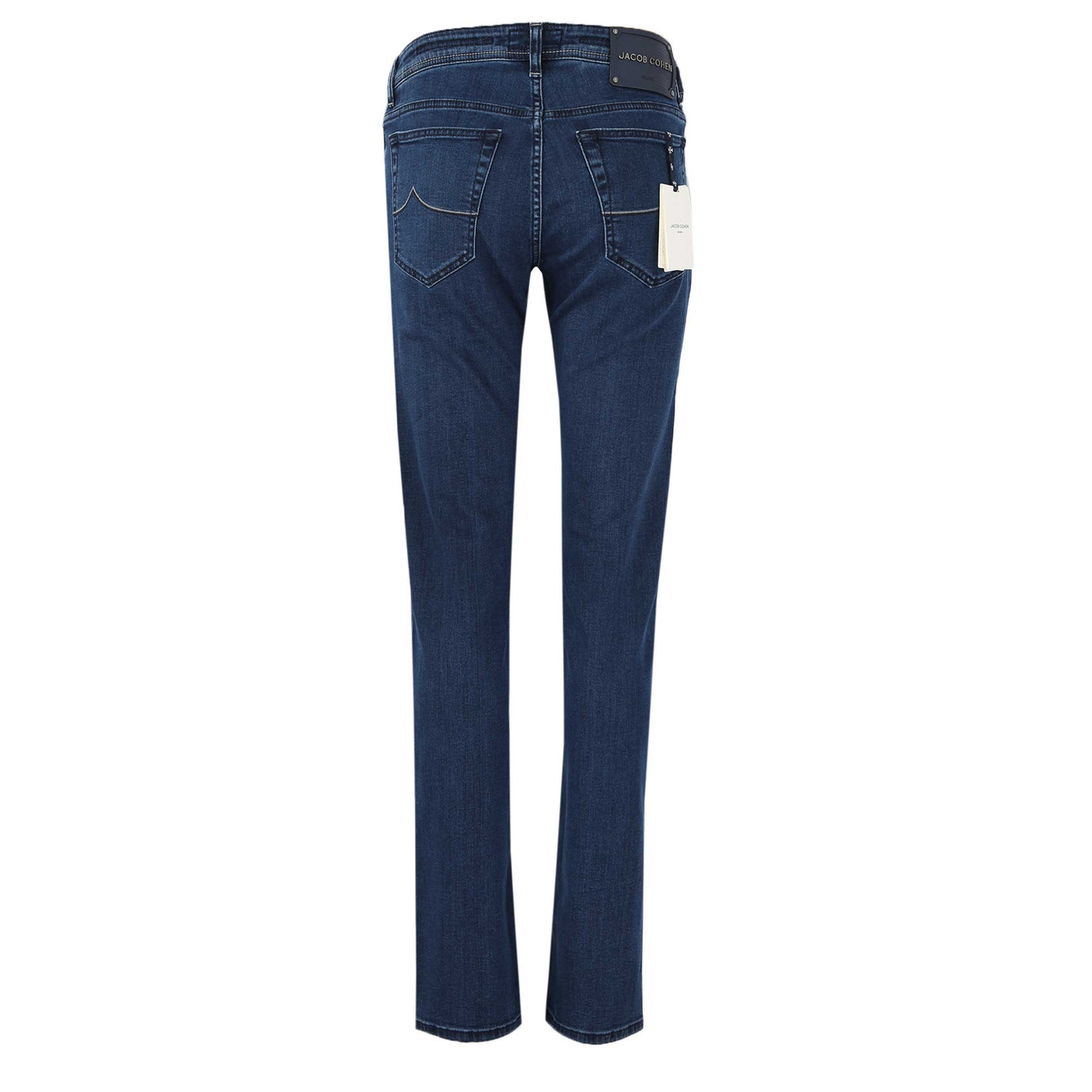 Jacob Cohen Bard Navy Badge Jean in Medium Blue Denim