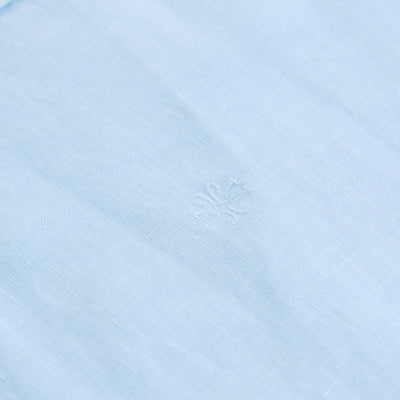 Jacob Cohen Basic Linen Shirt in Sky Blue Logo