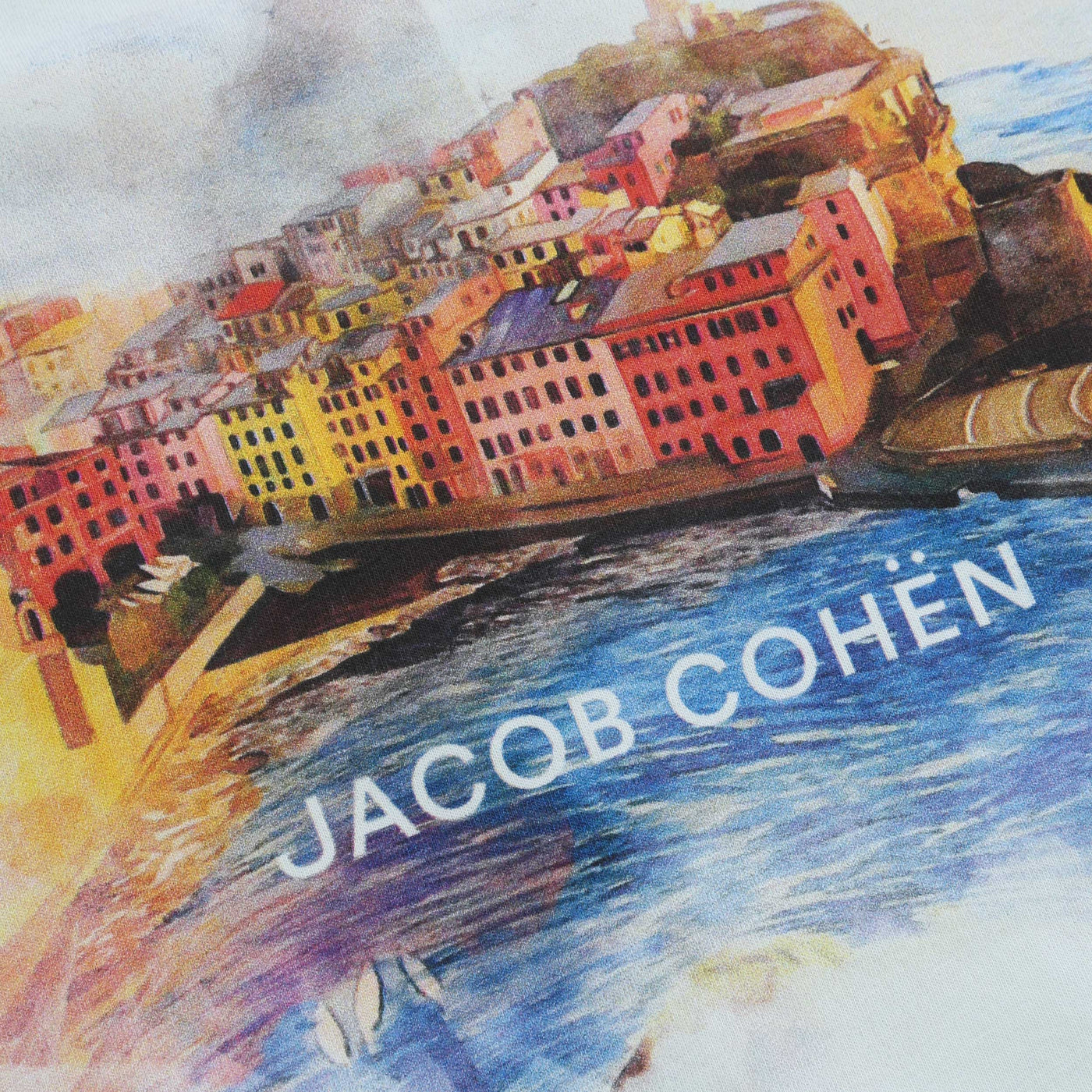 Jacob Cohen Genova T Shirt in Sky Blue Print