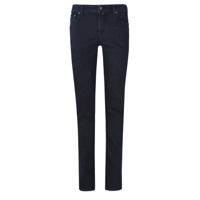 Jacob Cohen Nick Navy Blue Badge Jean in Dark Blue Denim