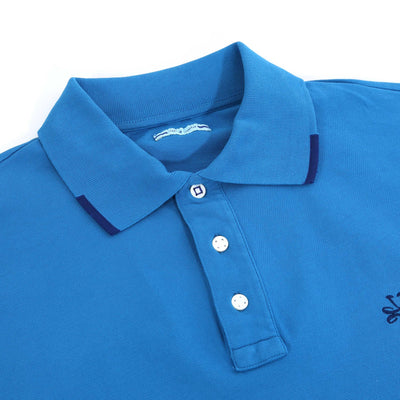 Jacob Cohen Tipped Polo Shirt in Blue Collar