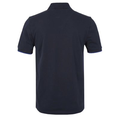 Jacob Cohen Tipped Polo Shirt in Navy Back