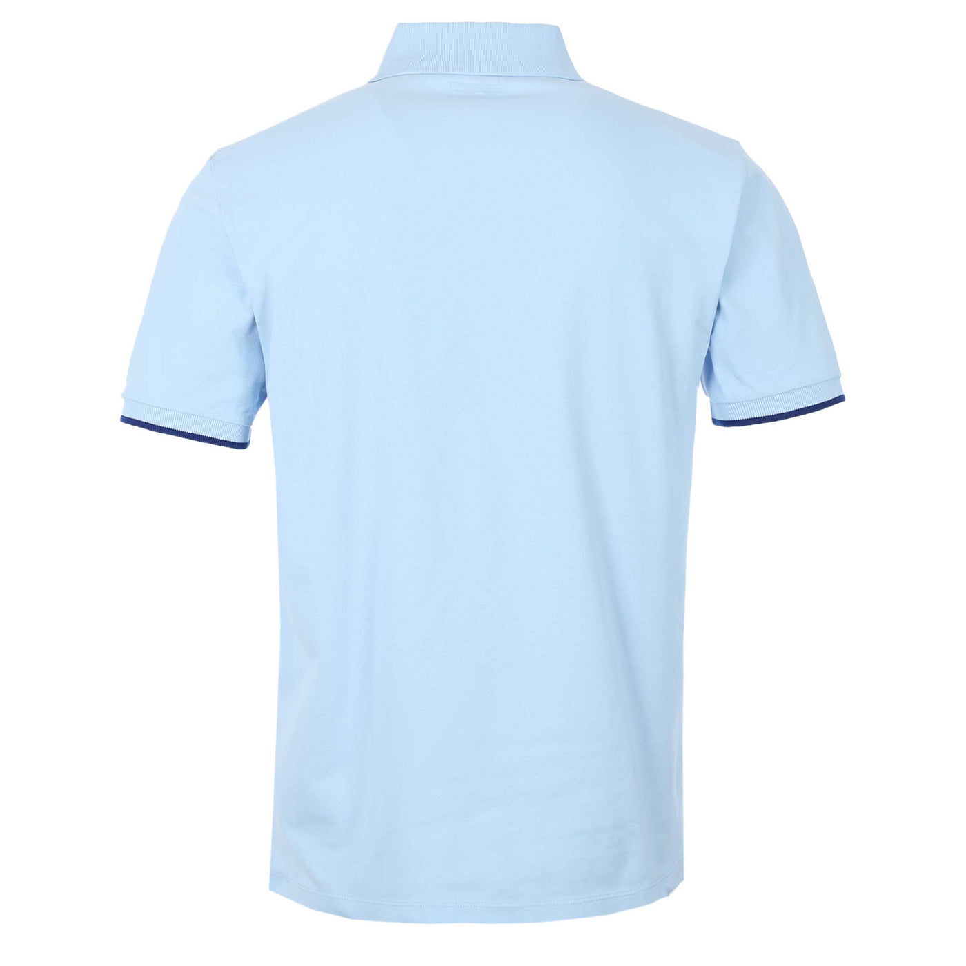 Jacob Cohen Tipped Polo Shirt in Sky Blue BackJacob Cohen Tipped Polo Shirt in Sky Blue Back