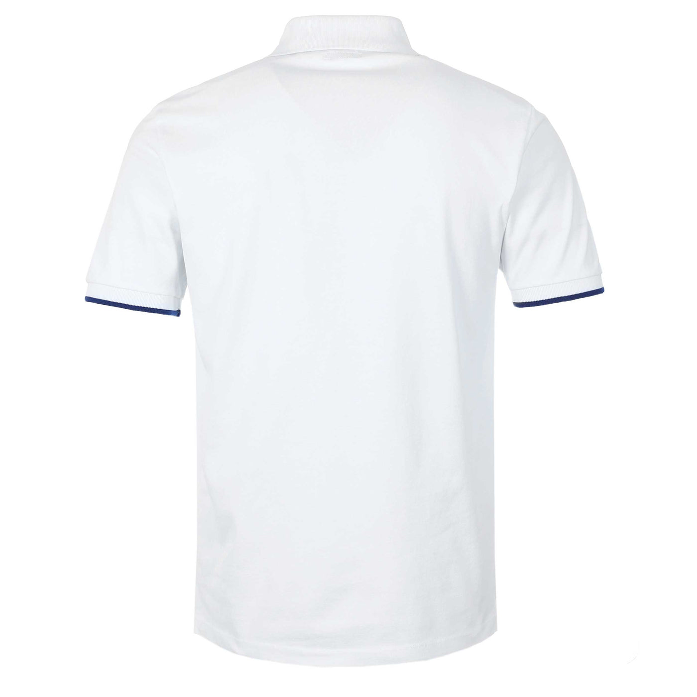 Jacob Cohen Tipped Polo Shirt in White Back