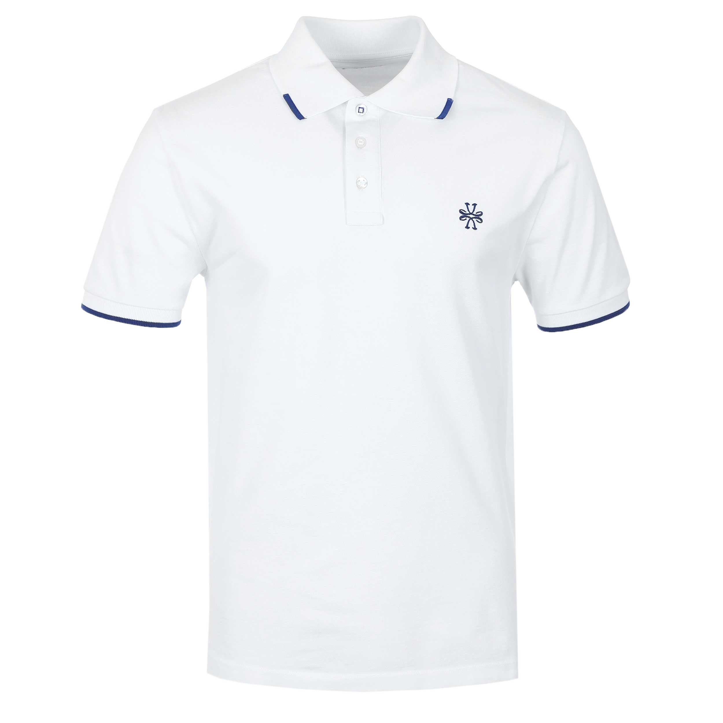 Jacob Cohen Tipped Polo Shirt in White
